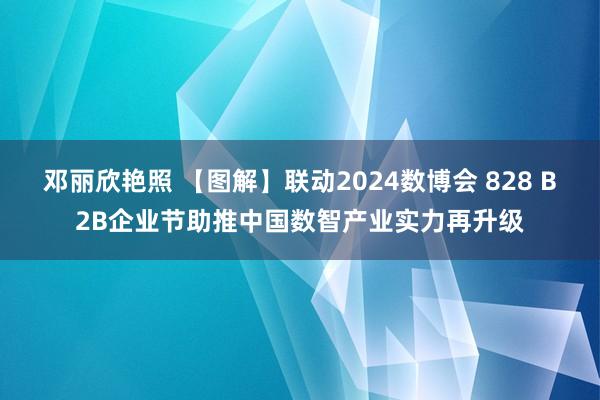 邓丽欣艳照 【图解】联动2024数博会 828 B2B企业节助推中国数智产业实力再升级