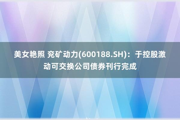 美女艳照 兖矿动力(600188.SH)：于控股激动可交换公司债券刊行完成