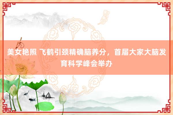 美女艳照 飞鹤引颈精确脑养分，首届大家大脑发育科学峰会举办