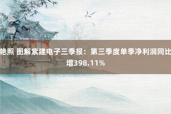 艳照 图解紫建电子三季报：第三季度单季净利润同比增398.11%