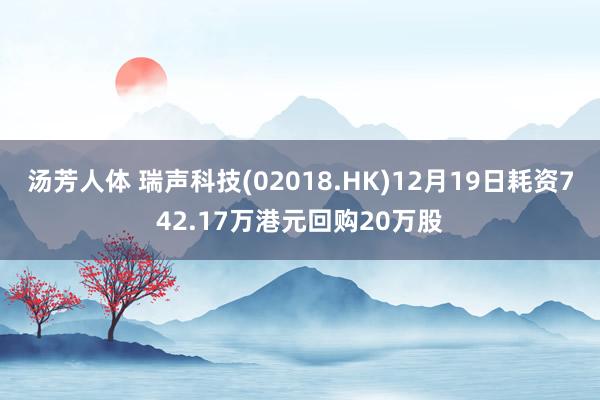 汤芳人体 瑞声科技(02018.HK)12月19日耗资742.17万港元回购20万股