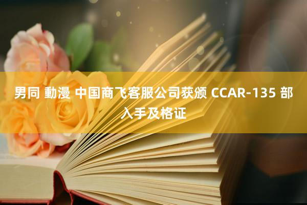 男同 動漫 中国商飞客服公司获颁 CCAR-135 部入手及格证