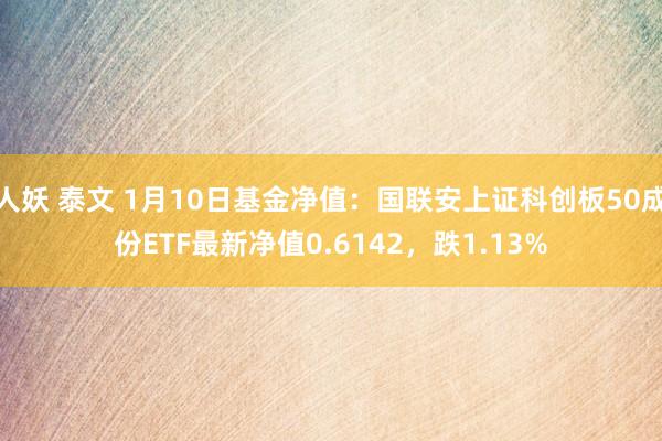 人妖 泰文 1月10日基金净值：国联安上证科创板50成份ETF最新净值0.6142，跌1.13%