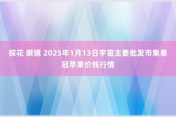 探花 眼镜 2025年1月13日宇宙主要批发市集秦冠苹果价钱行情